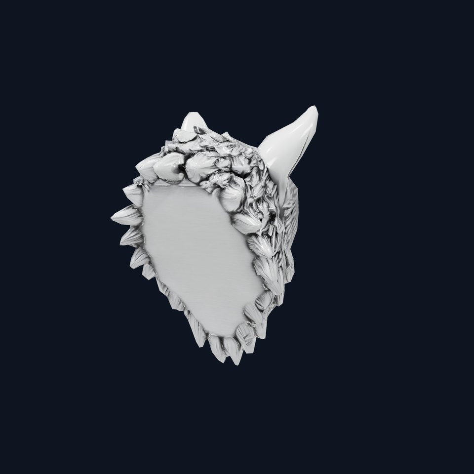 Silver Wolf Sculpture model pack